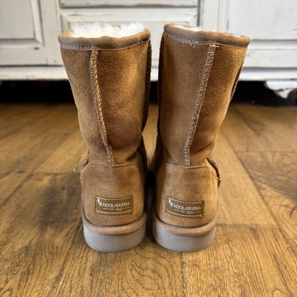 KOOLABURRA BY UGG KOOLA SHORT WOMANS BOOTS 1017090W CHESTNUT Brown SIZE 7 - Picture 4 of 8